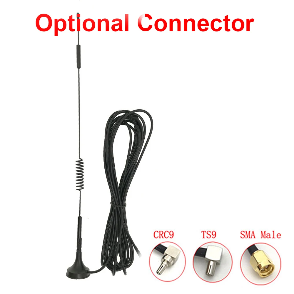 Hot selling wholesale 700-2700MHz 12dBi 2G 3G 4G LTE magnetic antenna TS9 male connector SMA GSM external router antenna