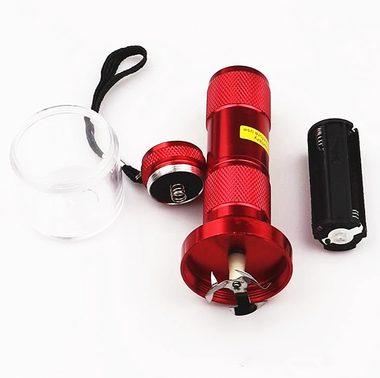 Hot grinder herb Electric Torch Shape Crusher Crank Leaf Tobacco Smoking Spice Herb Muller Machine tobacco grinder
