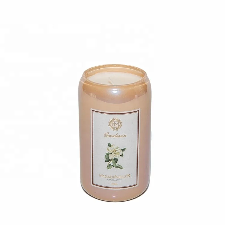 square glass candle jar with lid flower custom natural soy wax scented candle in bottle glass candles jar