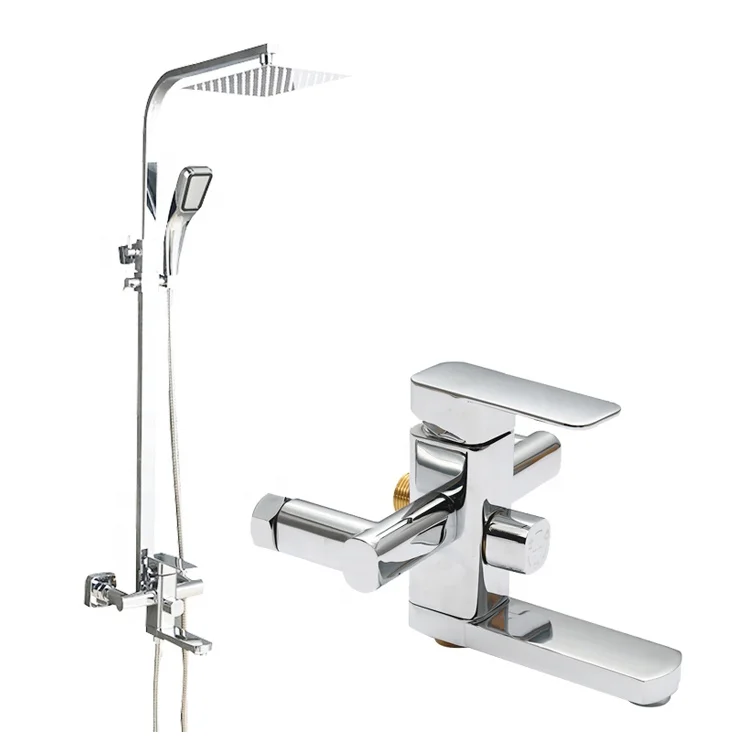 Yile high quality brass shower faucet bath shower mixer with shower head