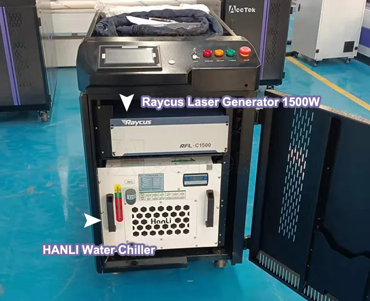 fiber laser small gun welding laser machine welding aluminium silver 2um laser weld machine