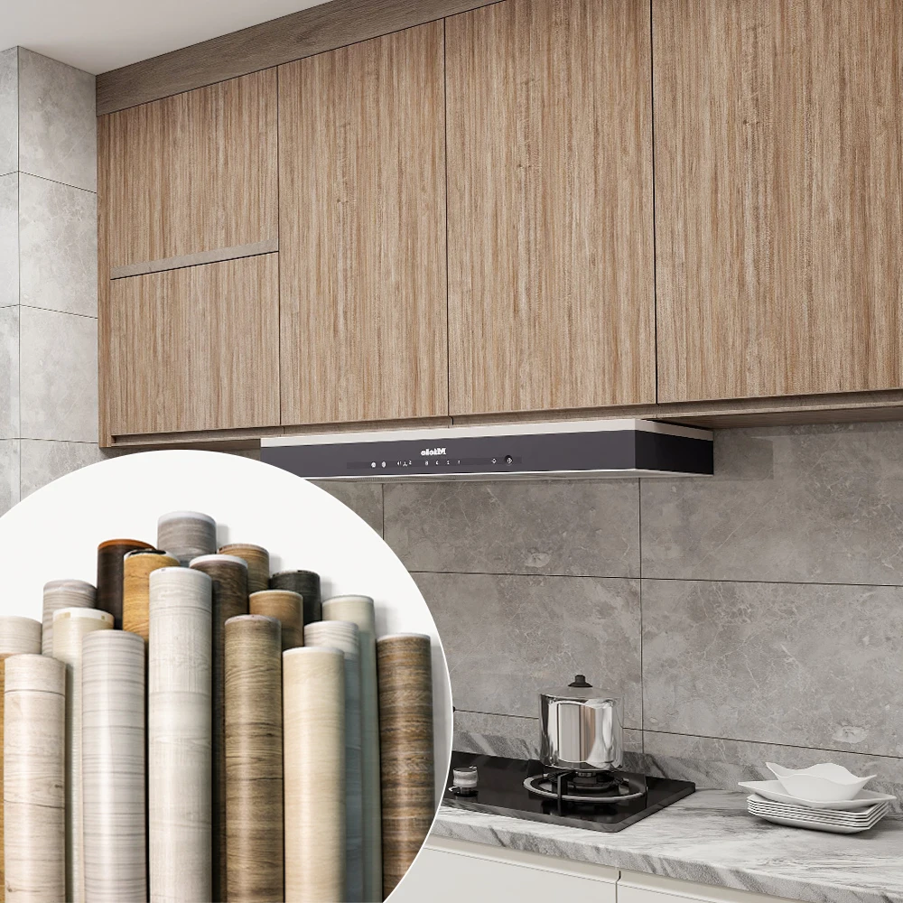 Laminated Wooden grain PVC sheet for furniture decoration pvc laminated steel sheet PVC sheet Manufacture