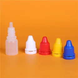 Squeezable Plastic Dropper Bottles Chemical 10ml 15ml 20ml 30ml Transparent Plastic Refillable Eye Dropper Bottles