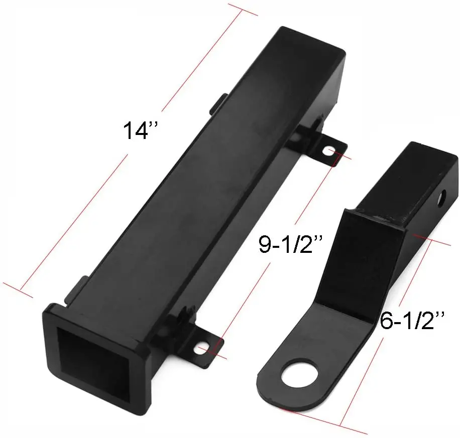 Golf Cart Rear Seat Trailer Hitch with Receiver Fit for Footrest-Club Car,EZGO,Yamaha