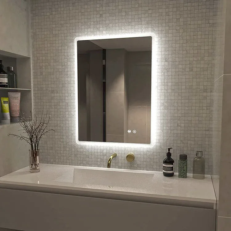 bathroom led smart mirror vanity table with led light makeup mirror