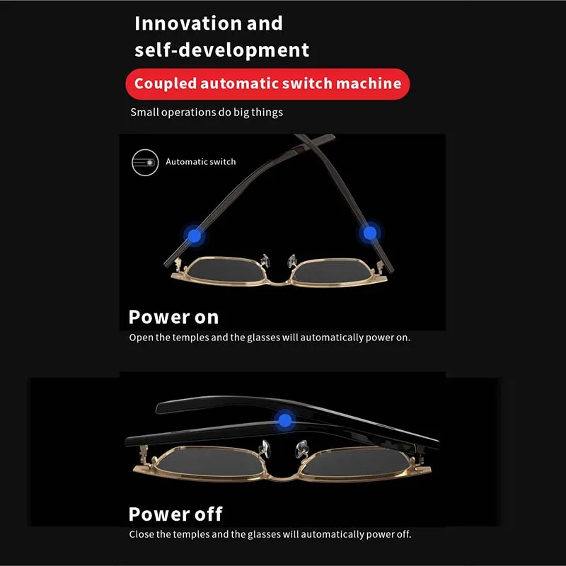 ALOVA Fashion Glasses Sunglasses Polarized Sports Smart Bluetooth Earphone Sunglasses