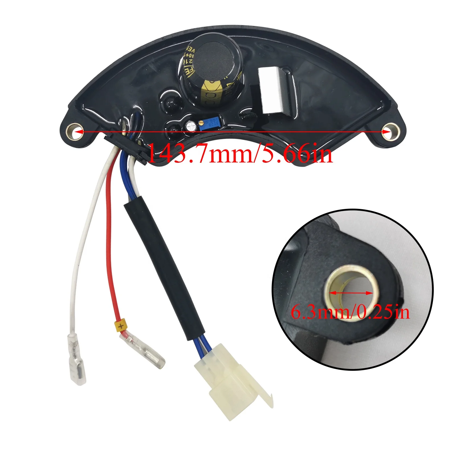 Wotian generator spare parts automatic voltage regulator 5KW 6.5kw generator 3 Phase  Avr Universal Stabilizer for Alternator