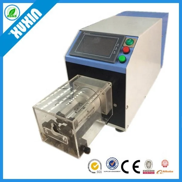 RG6/RG12 Coaxial cable cutting& stripping machine ; High Quality Semi-automatic coaxial wire stripper