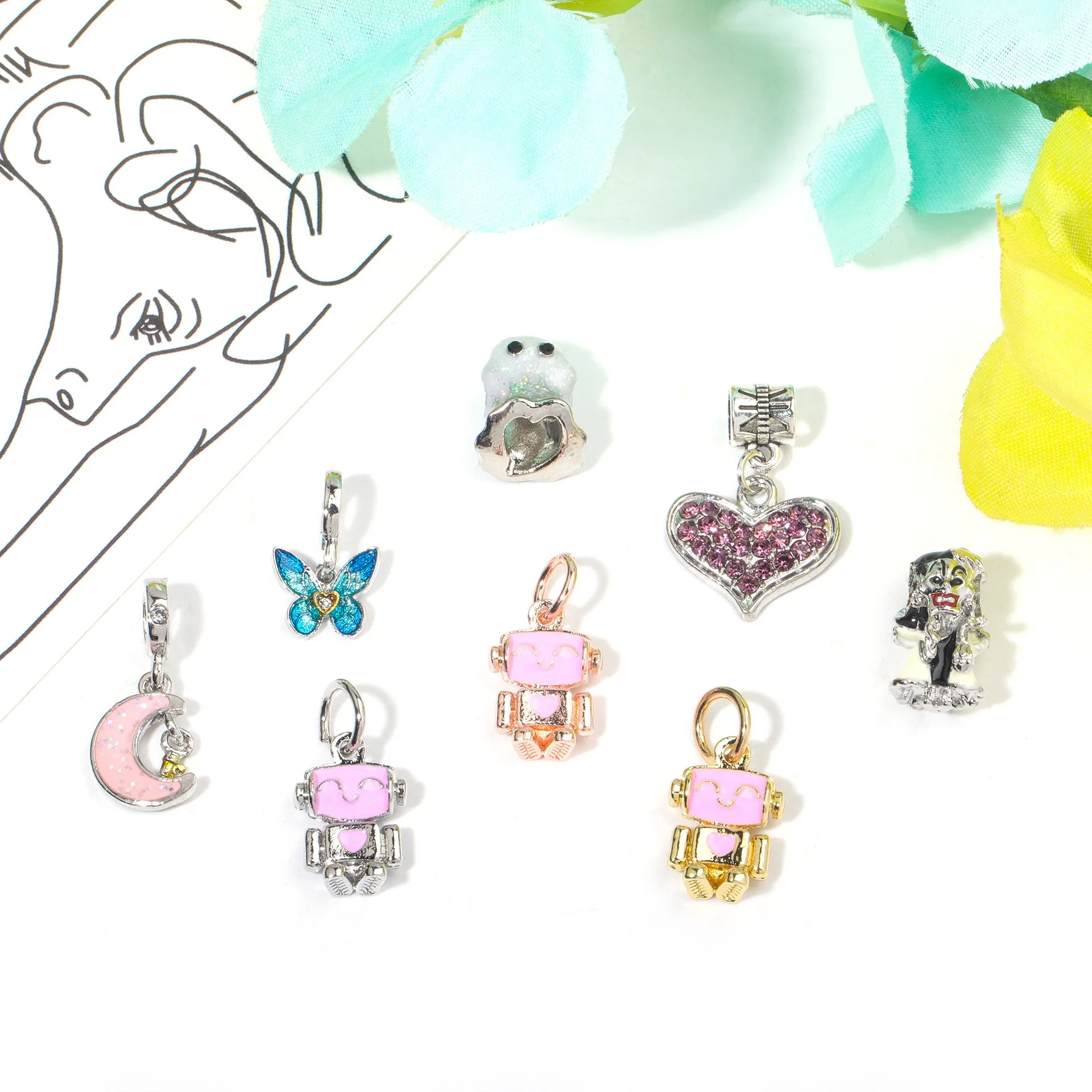 Новое поступление кулон ювелирные изделия из бисера бабочка для браслета ожерелье Красочный браслет картина маслом Сделай Сам бисер