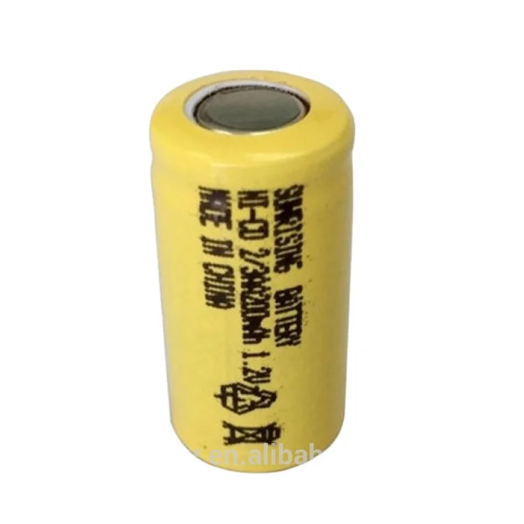 1.2v Button top Nicd 2/3AAA 100mah rechargeable battery
