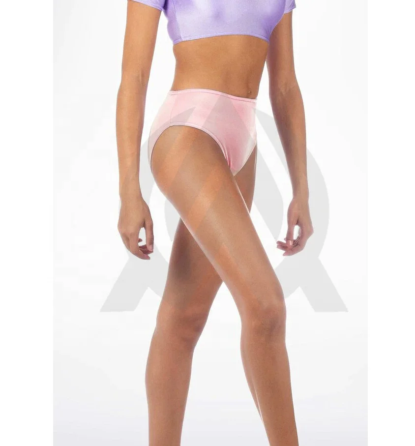 Women Low Waist Elastic Waistband Dance Booty Shorts Girls Shiny Stage Performance Shorts Ballet Shiny Dance Shorts