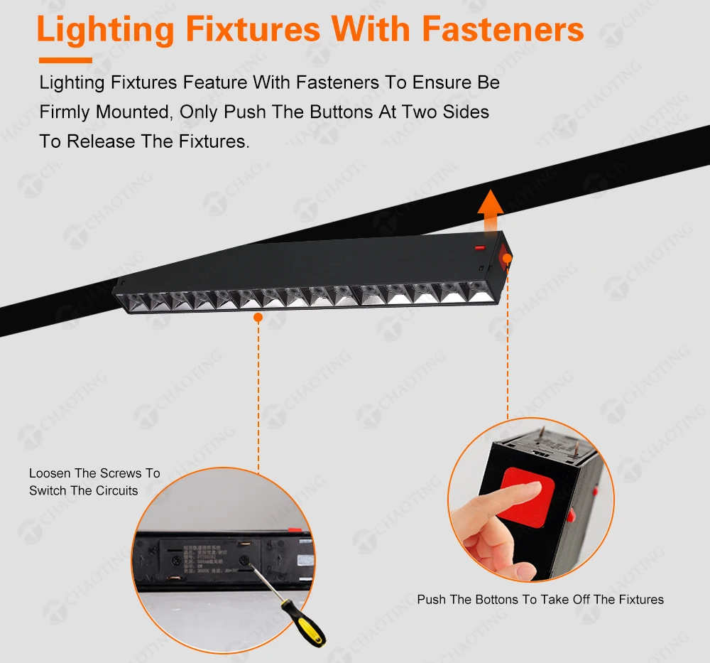 Intelligent control 4-wire magnet track lamp 1m1.5m 2m 3m lighting Track spotlight system