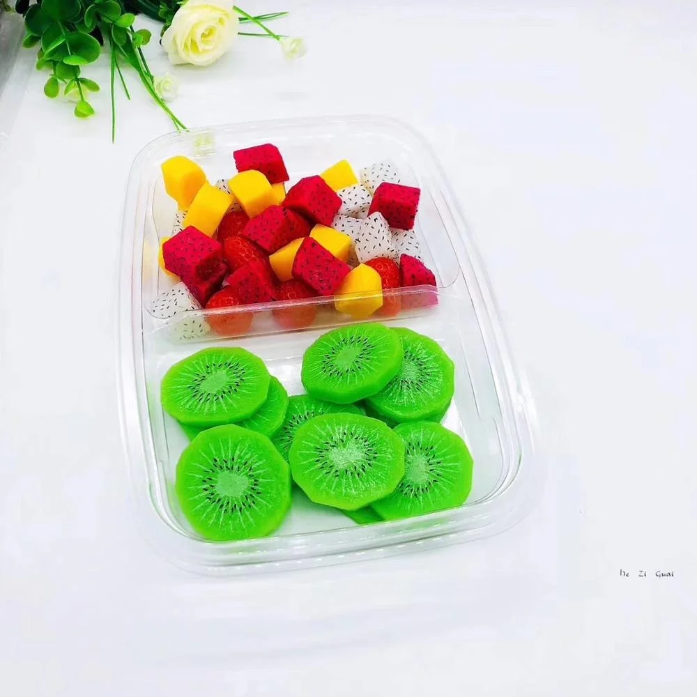 Disposable Eco-friendly Biodegradable  PET  Tray Container To Go Container Food Disposable