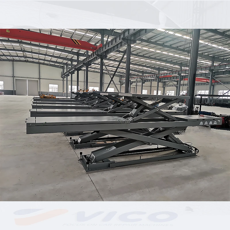 Vico wheel alignment scissor lift Automotive scissor hoist Auto body stand scissor car lift for repair workshop #V-JSZM-C-8340