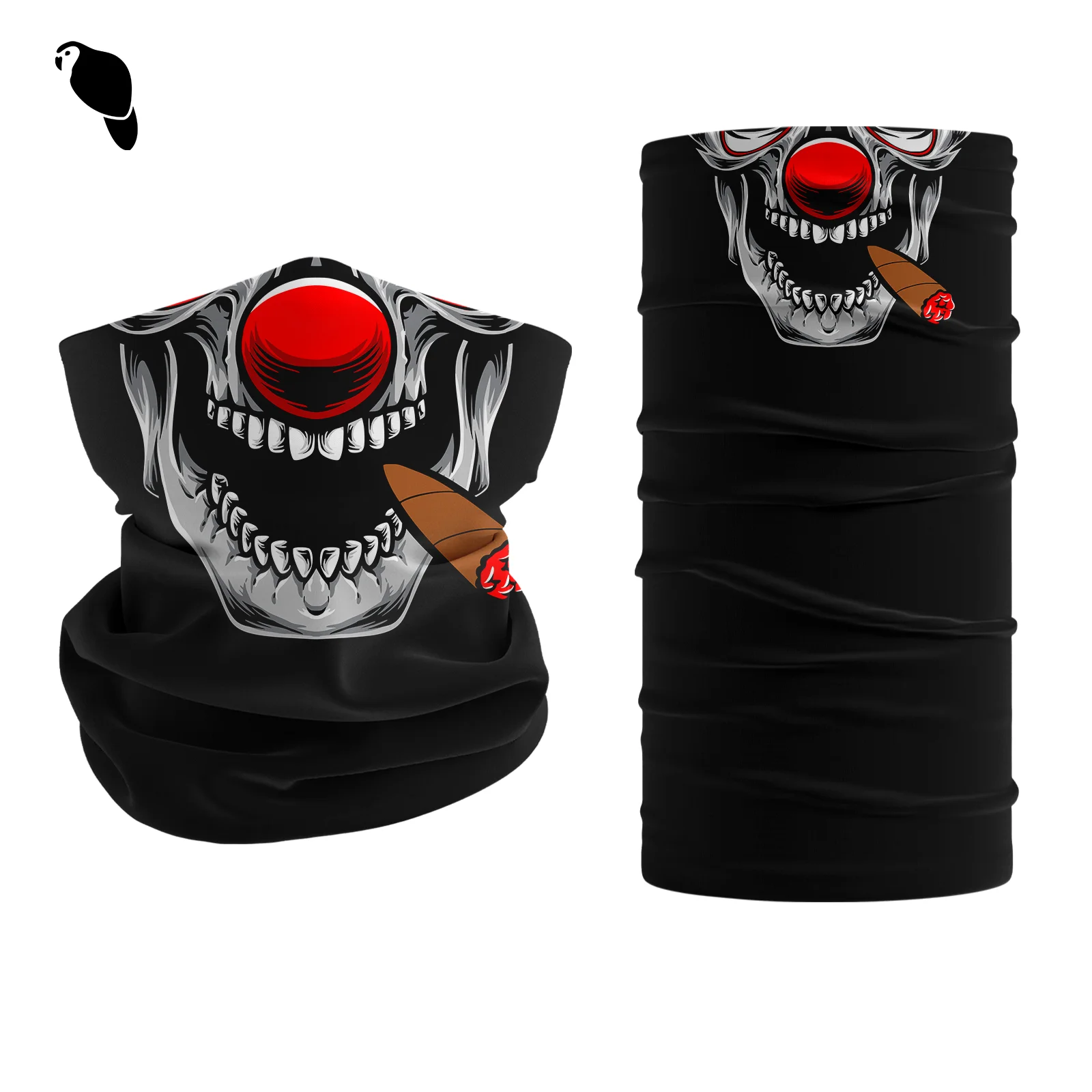 LEO In Stock Red Black White Solid Color Custom Buffs Paisley Tube Seamless Bandana Headwear Upf50 Neck Gaiter