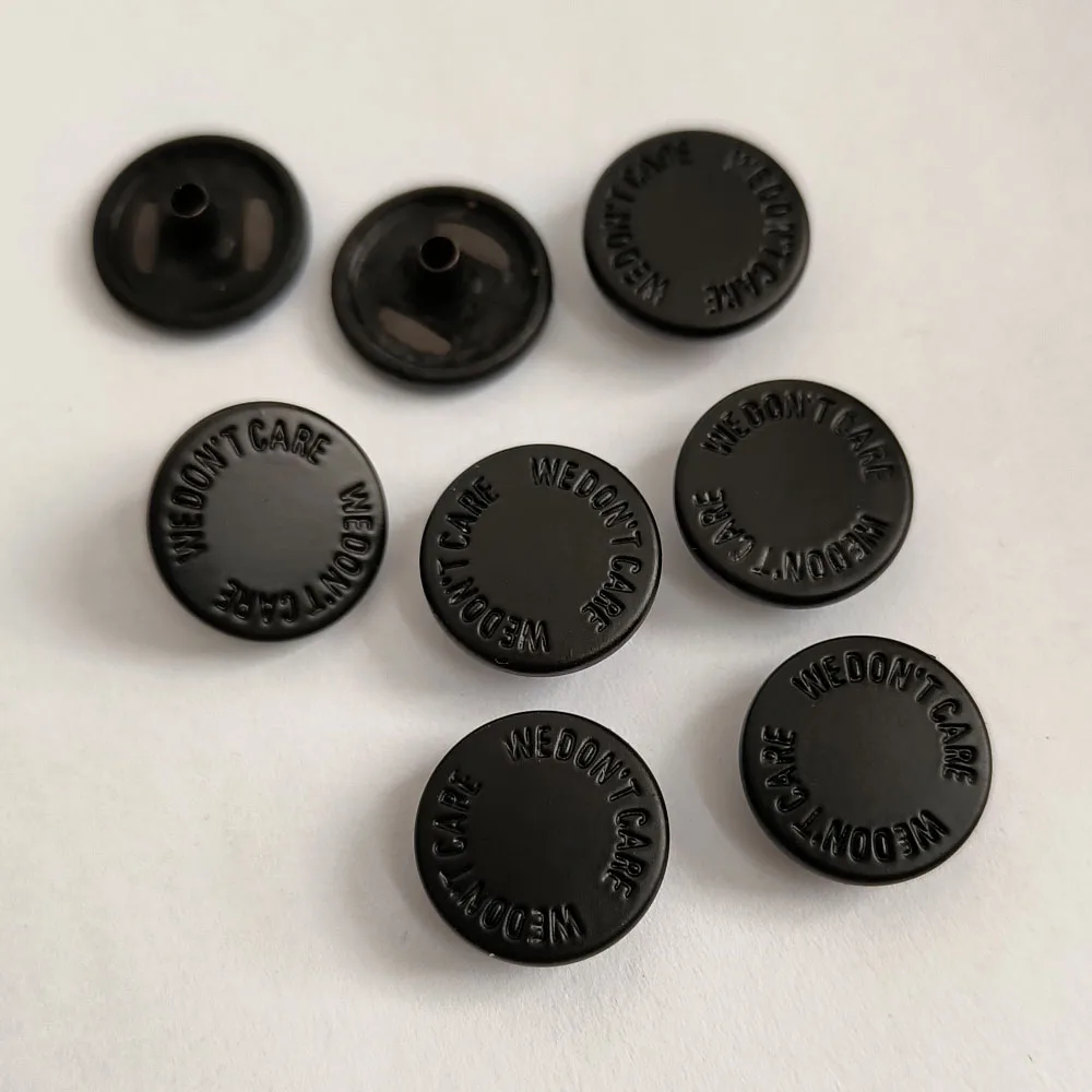 Gun Metal Press Metal Customized Snap Button Color Logo Fastener 4 Parts Snap Brass Press for Clothes