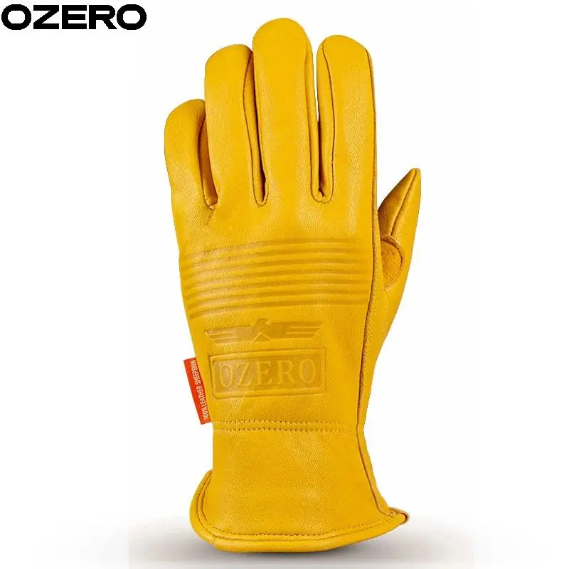 Heat Transfer Printing LOGO Unisex Working Comfortable GoatSkin Cowhide Sport Breathable Waterproof Leather Driver Gloves Gloves