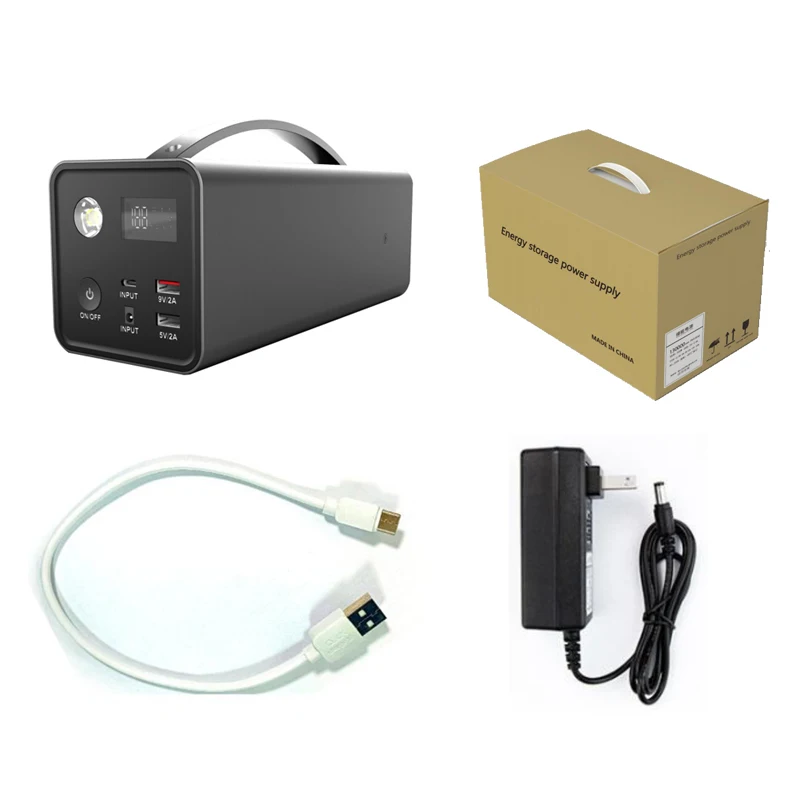 Outdoor Power Supply 200W Portable Power Bank AC DC 22800mAh USB Power Station for Travel Laptop Car