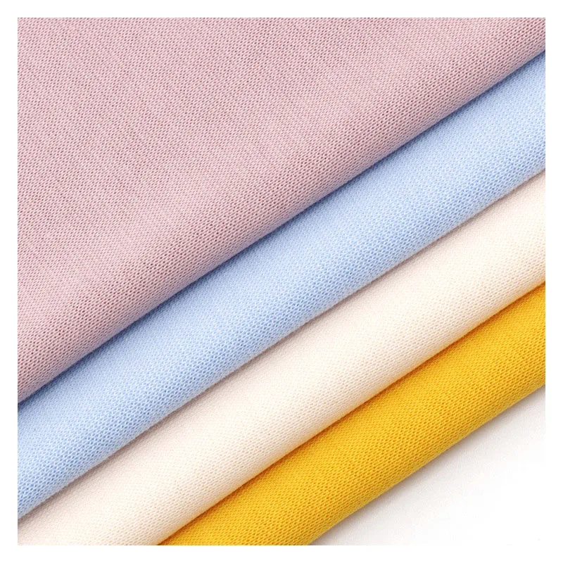 High quality 40S Combed cotton 1*1 Rib fabric 210gsm Knitted cotton Stretch fabric for T-shirt