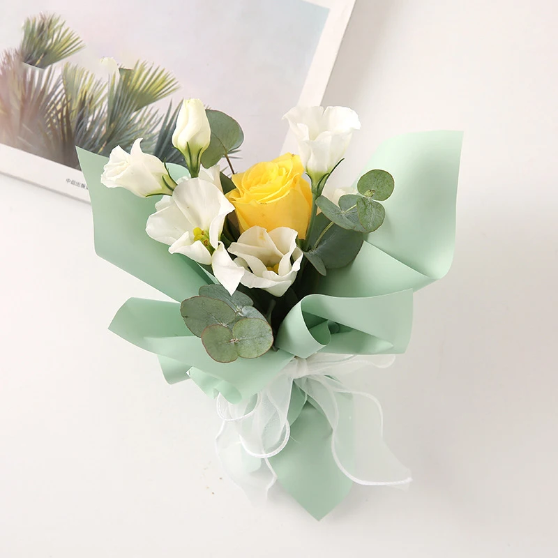 Plastic handles for carton box	wholesale custom non woven flower wrapping paper