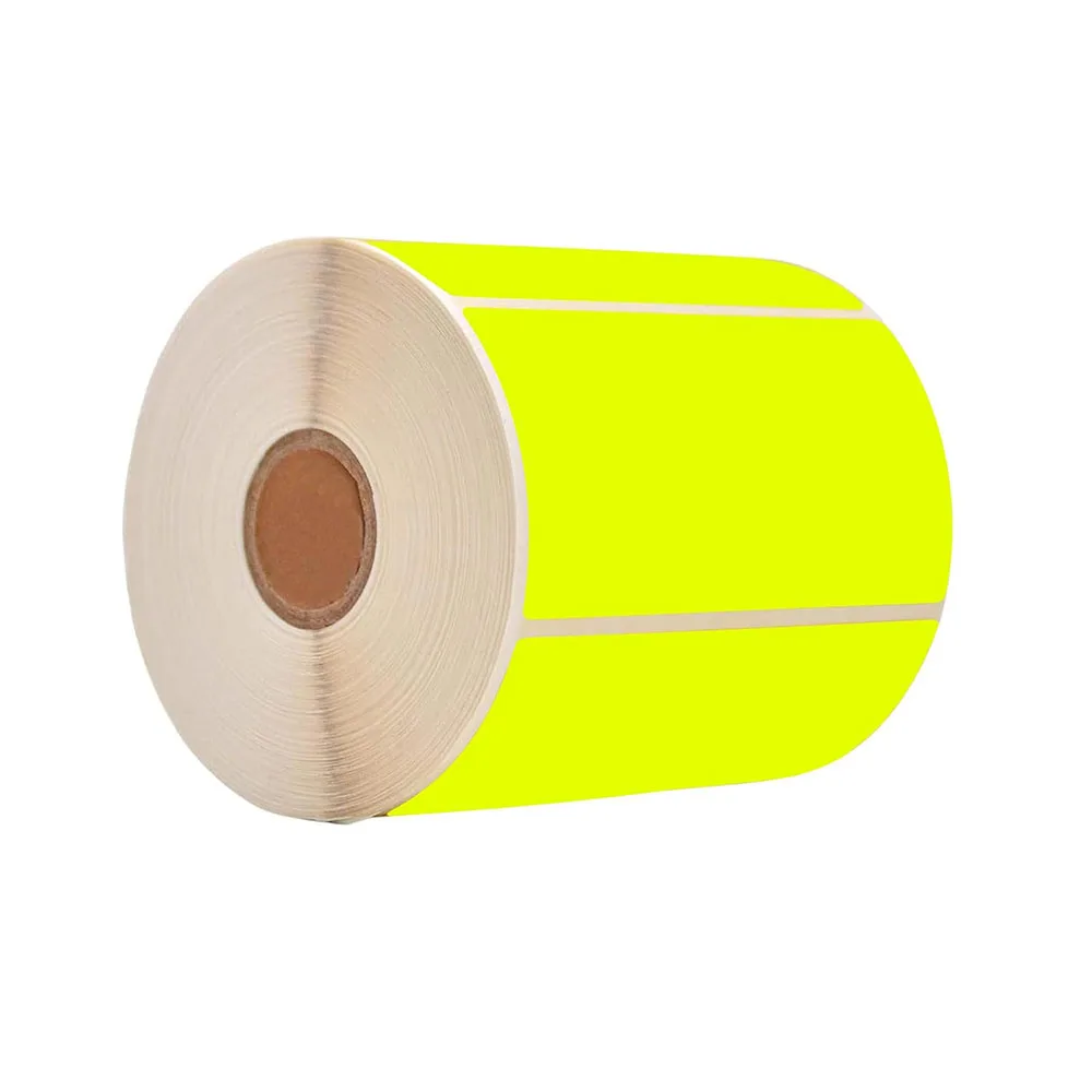Yellow Rectangular Color Coding Label Stickers 2 x 3 Inch Color-Code Labels Christmas Adhesive Colored Label for Office