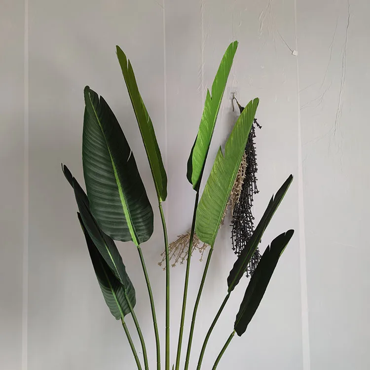 Wholesale Simulation Green Plant Artificial Plastic Travellers Banana Indoor Bonsai Tree Plants