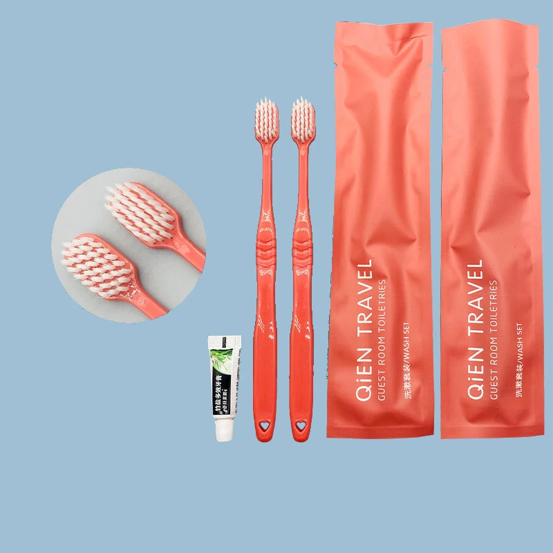 Wholesale Hotel Dental Kit Travel Portable Amenity Set Disposable Toothbrush Set With Toothpaste