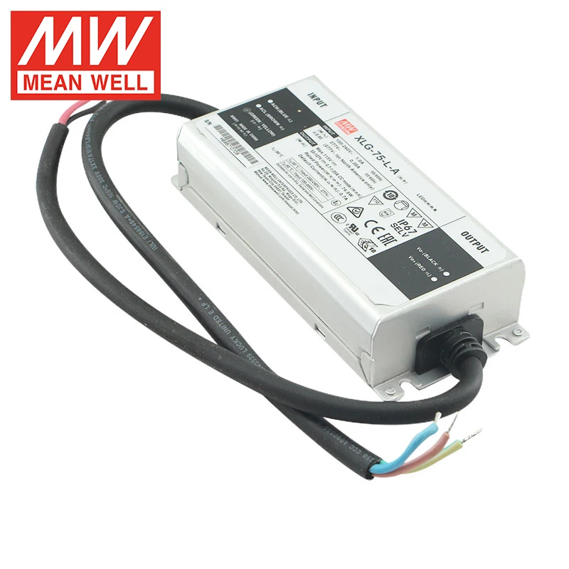 MEAN WELL XLG-75-L-A Constant Power Mode Output Metal Case IP67 Led Driver