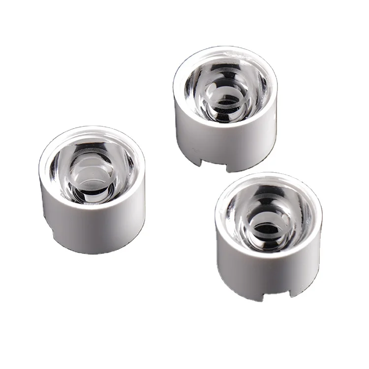 17mm Led Single Lens with White Holder for High Power Led 20 Degree  Optics Lens