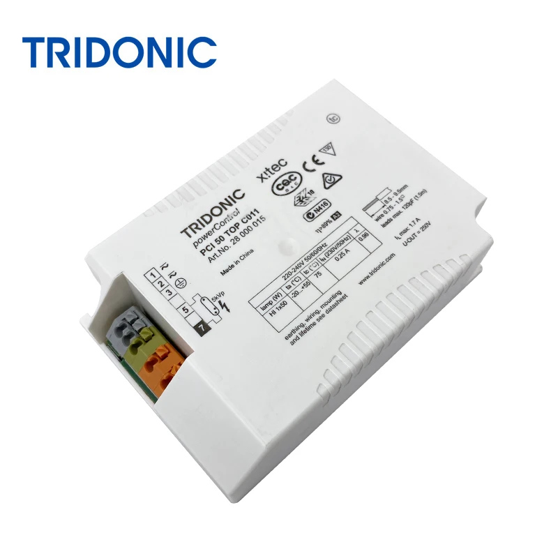 Tridonic 220V PCI 50 TOP C011 50w Electronic Ballast for quartz lamp Ceramic Metal Halide Lamp  high-intensity discharge lamps