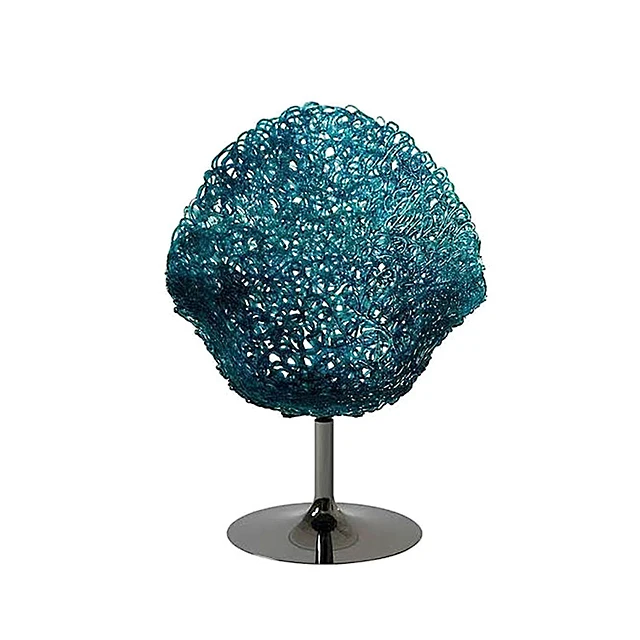 Italian designer lounge chair Carbonate material modern elegant rotating chair