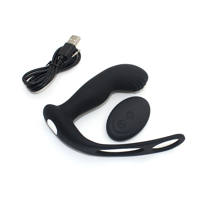 Black Silicone Dildo Vibrator for Women Big Vibration Anal Plug with Remote Control USB Power Sex Toy
