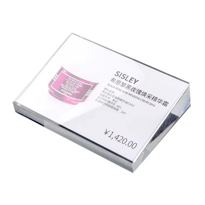 
Acrylic Desktop Sign Crystal Office Meeting Product Information Introduction Bracket 