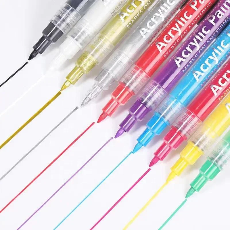 Private Label Wholesale Nail Graffiti Pen For 3D Nail Art DIY Gel Polish Nail Painting Manicure Tools Acrylic Paint Pens