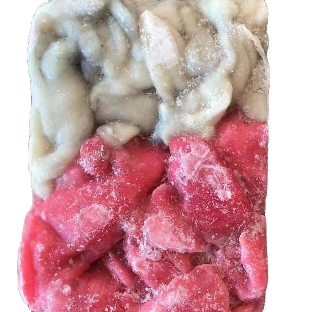 Frozen Indian squid roe white and red