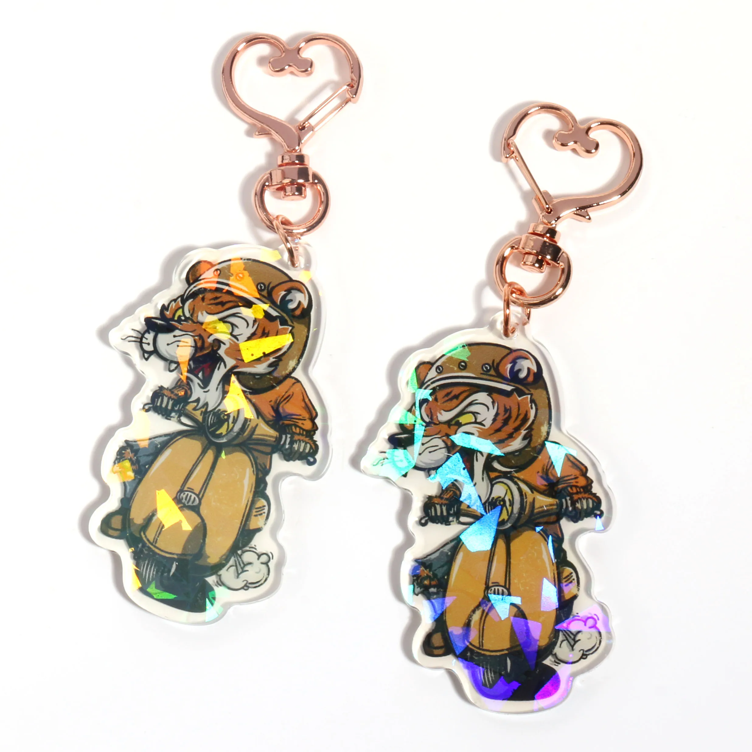 Fast Delivery Top Quality Hand Sanitzer Holder Key Chain  Lighter Offset Printing Acrylic Keychain