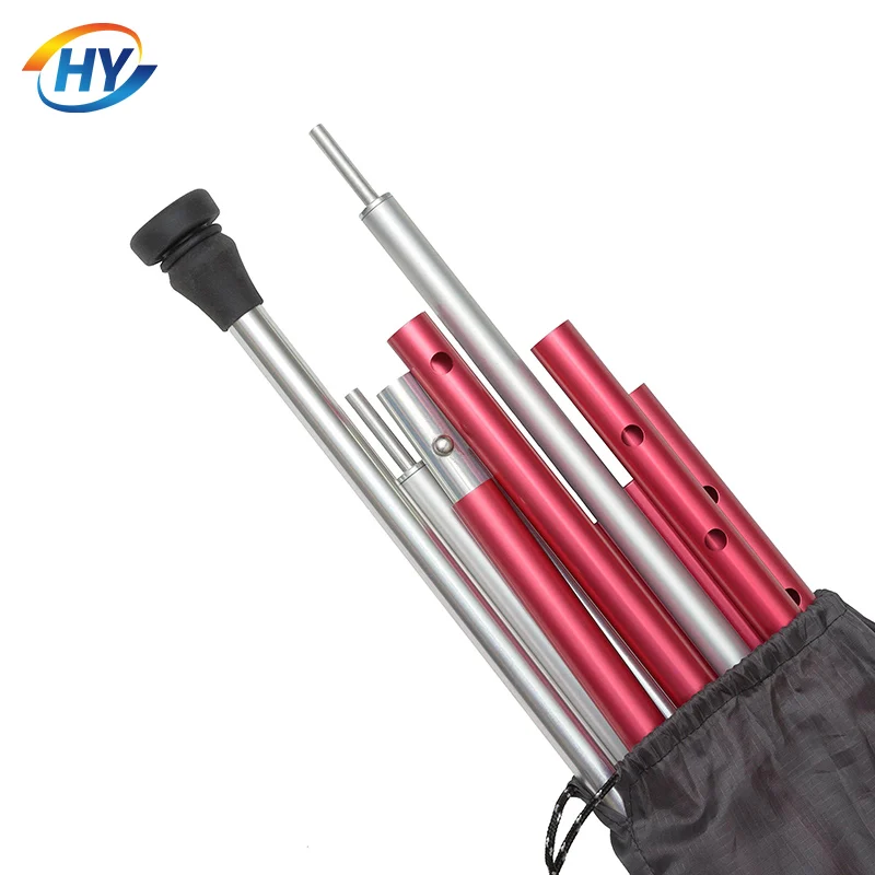 3003 5052 Colored Adjustable Aluminum Camping Tarp Pole Canopy Pole Customized Diameter Extruded Aluminum Tube / Pipe