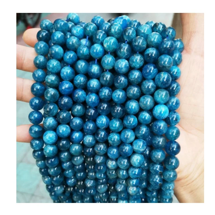 
Natural Faceted Gemstone Round Loose Stone Rough Quartz Genuine Faceted 10Mm Blue Apatite Beads 