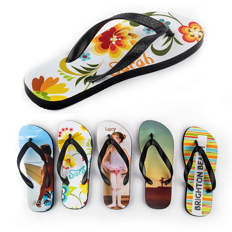 Personalized Designer Custom Printing Logo Summer Flip Flops For Men Anti Slip Unisex Comfortable Men Beach Flip-Flops Slippers