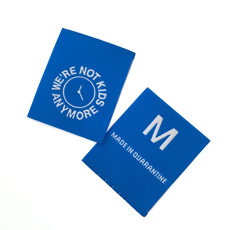 
Fashion Design Cuctom Private Centerfold wovenlabels Trouser Children Clothing Woven Size Main Labels 