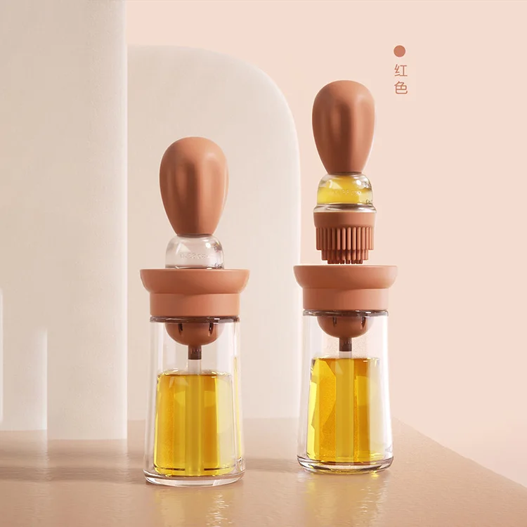 Kitchen Utensils Leak-proof transparent glass household oil pot Reused Oil Bottle Glass Kitchen Glass Oil Cans
