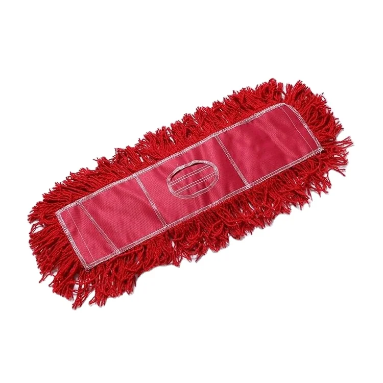 Floor Cleaning Recyclable Rectangle Cotton Easy Clean Chenille Flat Mop Head Pads