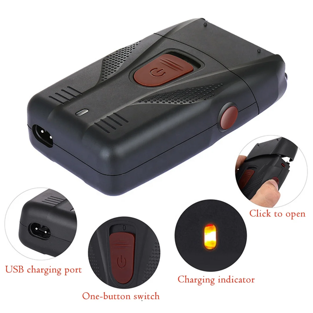 Factory supply New Shaver For Men Electric  Floating Head Waterproof Electric Razor Multi- function USB Charge Trimmer For Men