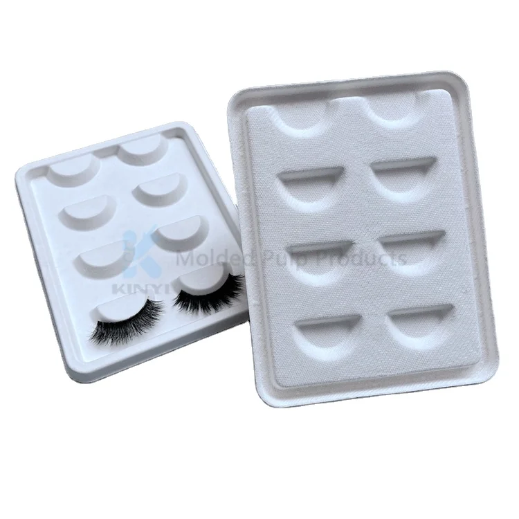 Custom Paper Pulp Molded Eye Lash Packaging Tray
