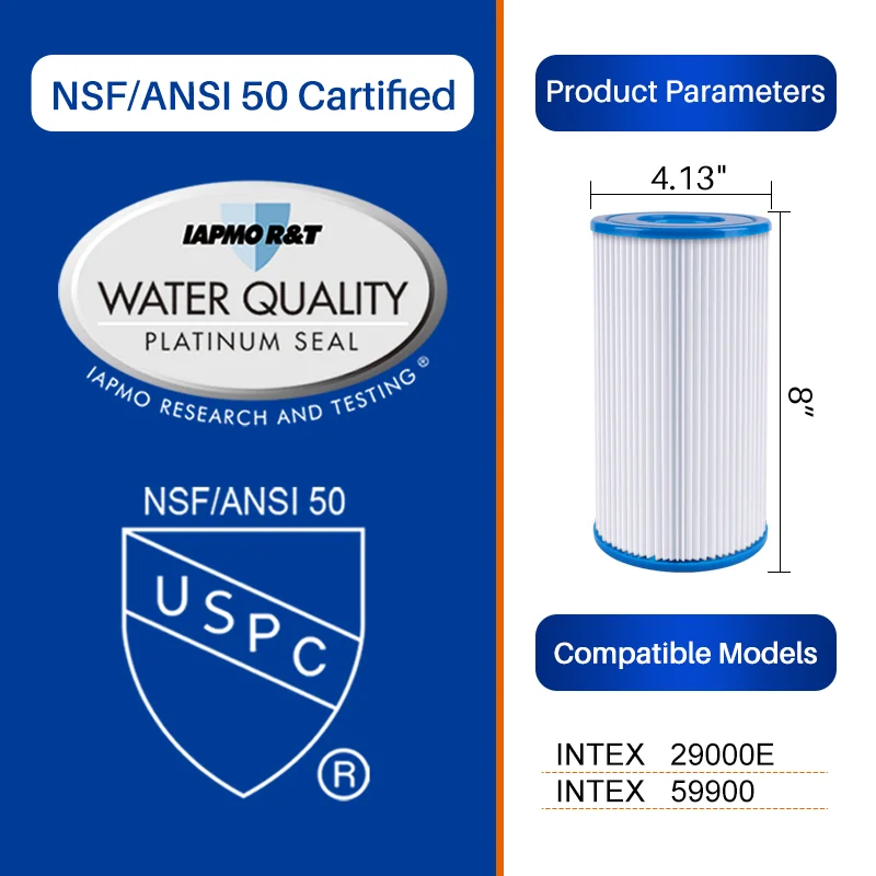 INTEX 29000E Spa Water Filter Cartridge swimming pool and spa filter
