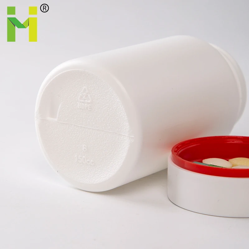 150Ml Clear Empty  Custom Cheap  Capsule Container Supplement Vitamin Capsule Pill  Bottle For Packaging