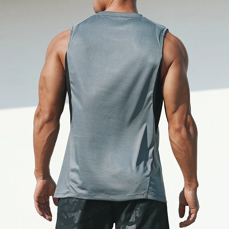 
Popular Basic Summer Men Gym Basketball Cosy Sleeveless Loose Man Tank Top 
