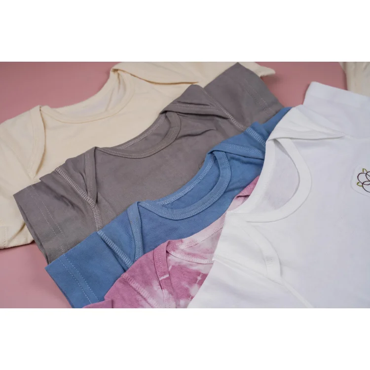 Best Quality 100% Cotton Pijama Set Short Sleeve No Dye For Little Girls Custom Logo Plastic Bag Package From Vietnam Factory