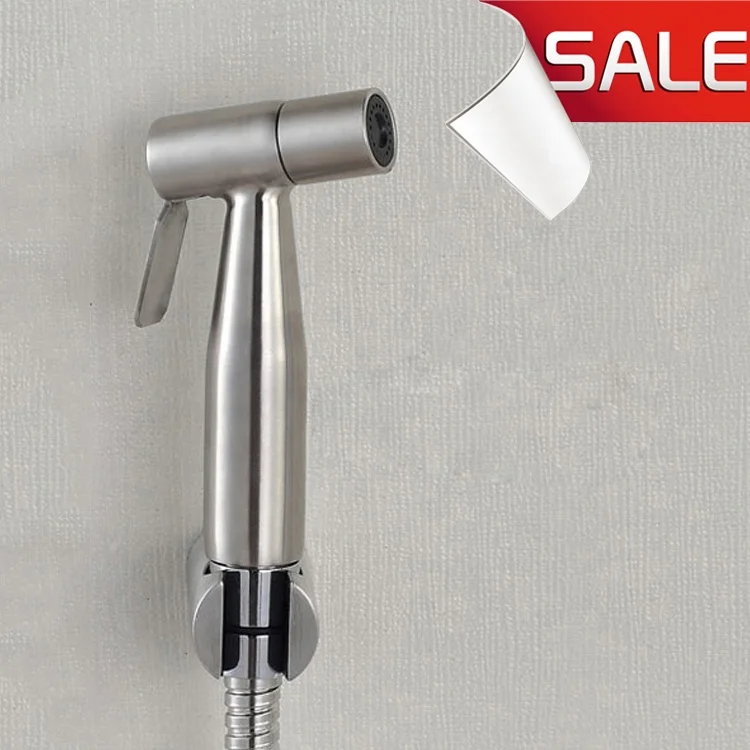 Handheld Bidet Shower Set Toilet Shattaf Sprayer Douche kit Bidet Faucet,Brushed Nickel, 304 Stainless Steel Bidet Spray