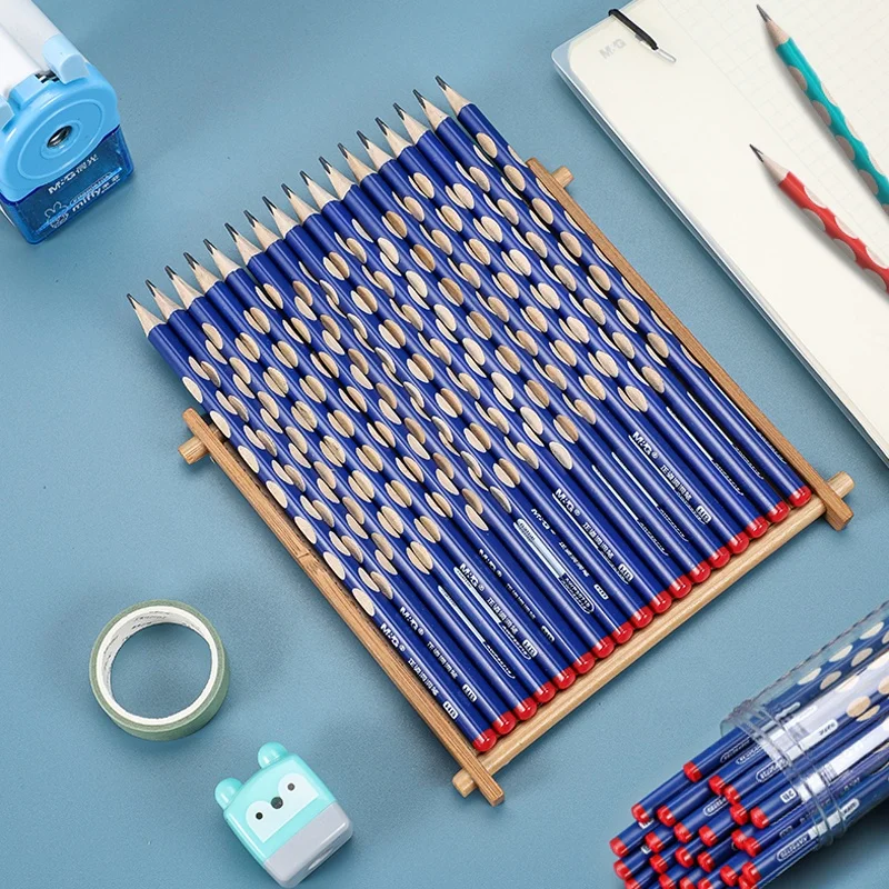 Andstal HB/2B Corrects Holding Posture Design Hole Pencils Standard Pencils Wooden Pencil For Kids Writing